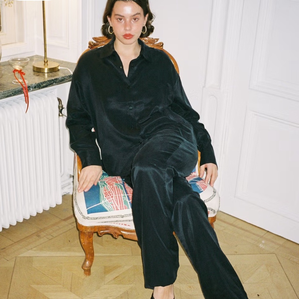 Djerf Avenue On The Go Pant and Shirt Set